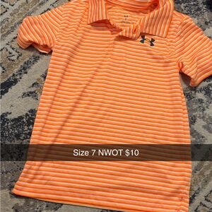 Under Armour Kids Vibrant Orange Polo